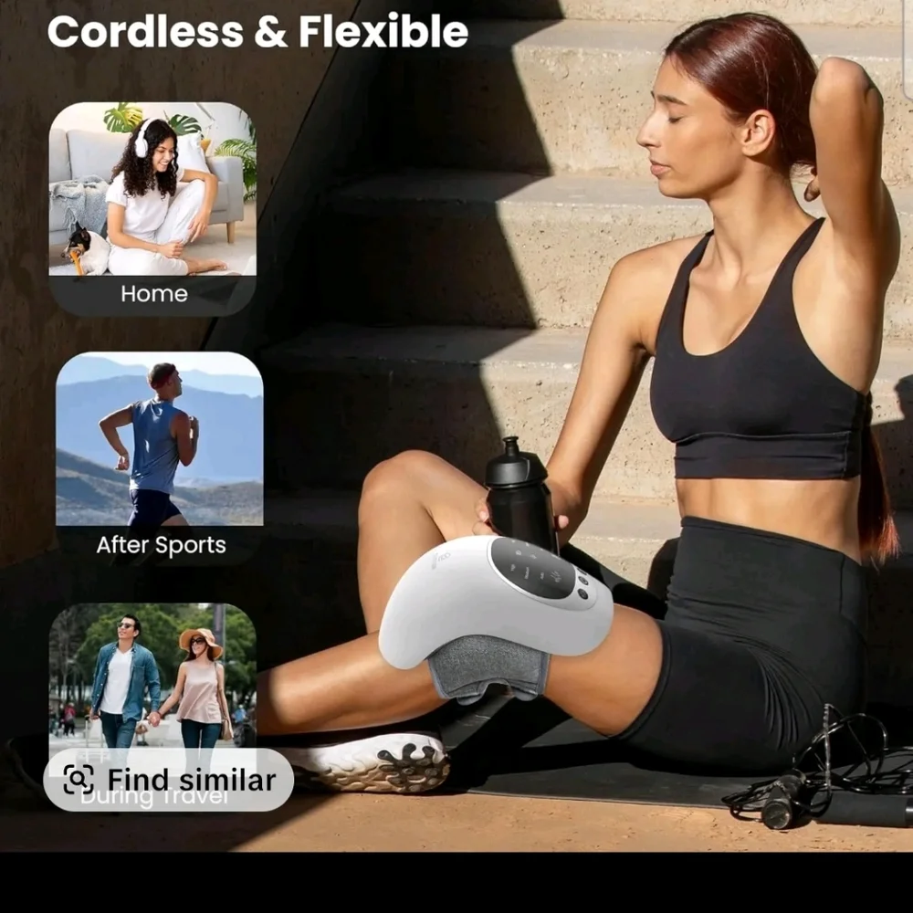 LED Light Therapy KNEEMassager - White